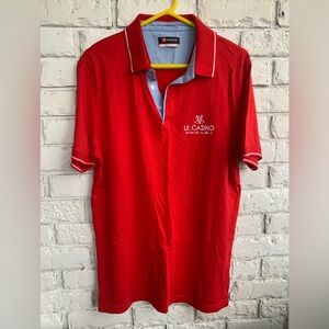 LE CASINO MONTE CARLO 3 button polo shirt NWOT